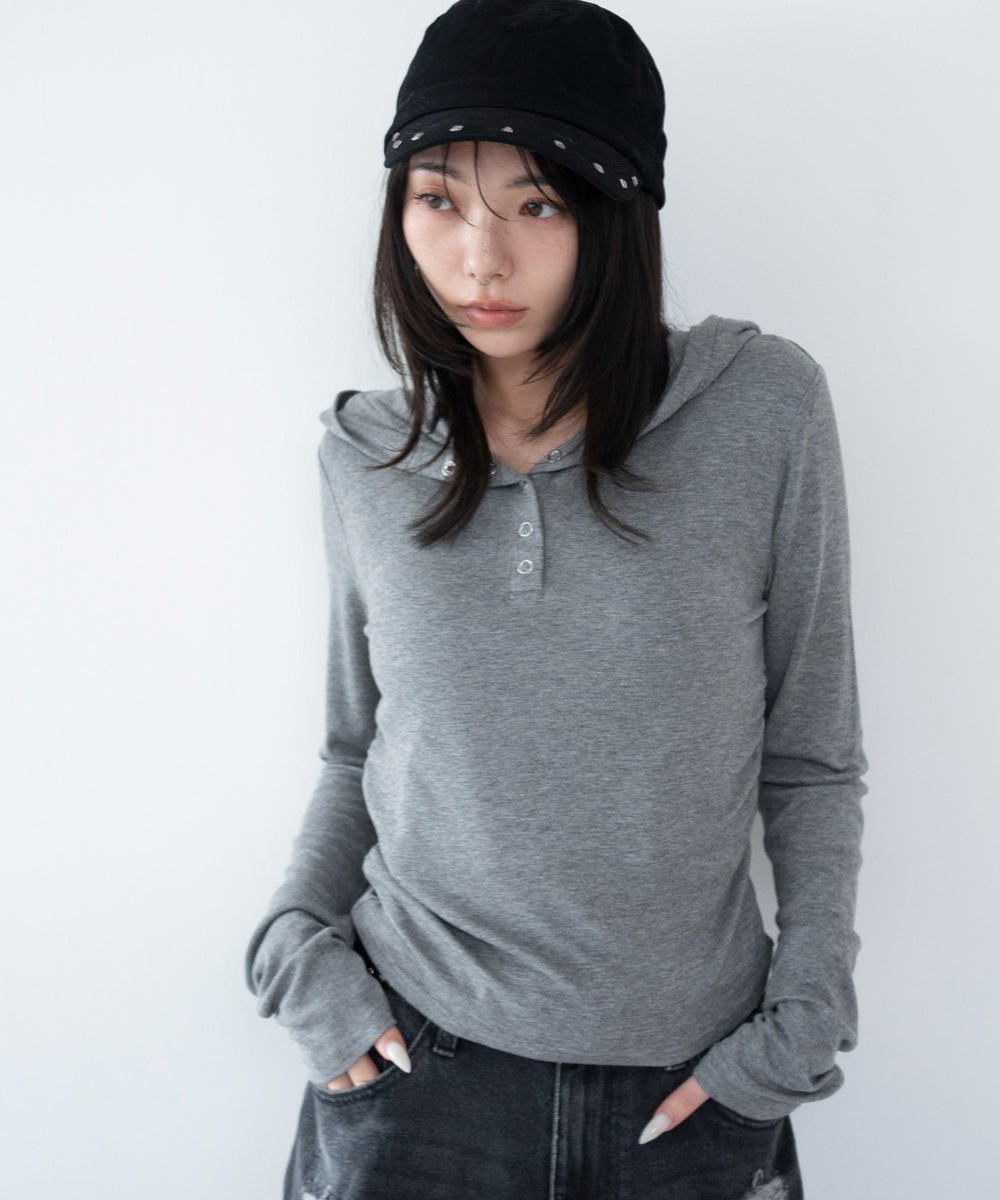 杢グレー モデル：159cm F着用