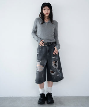 杢グレー モデル：159cm F着用