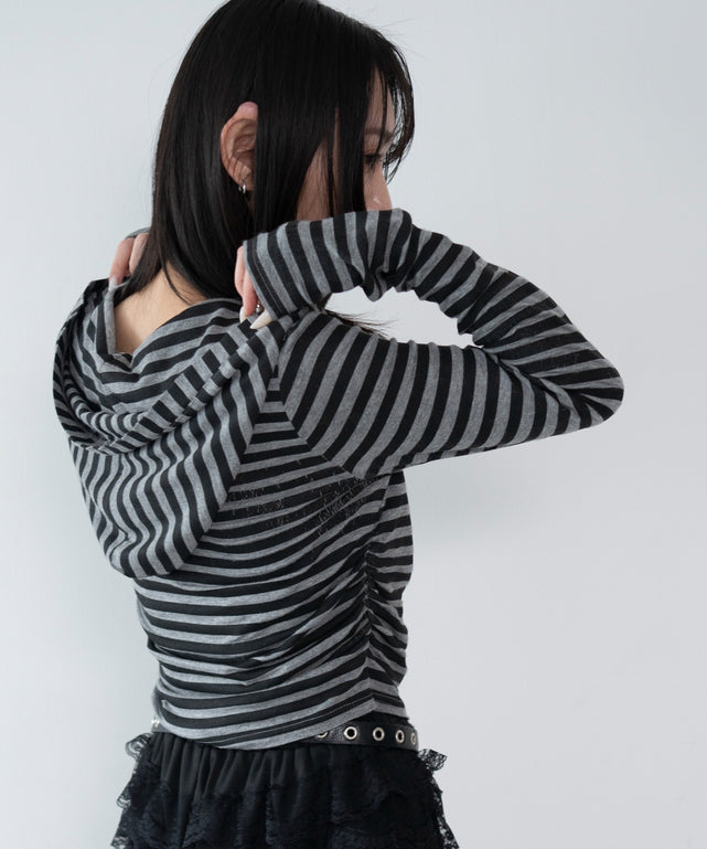 グレーボーダー モデル：159cm F着用