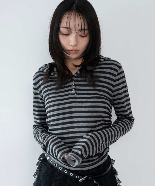 グレーボーダー モデル：159cm F着用