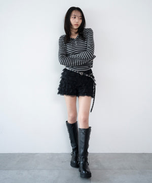 グレーボーダー モデル：159cm F着用