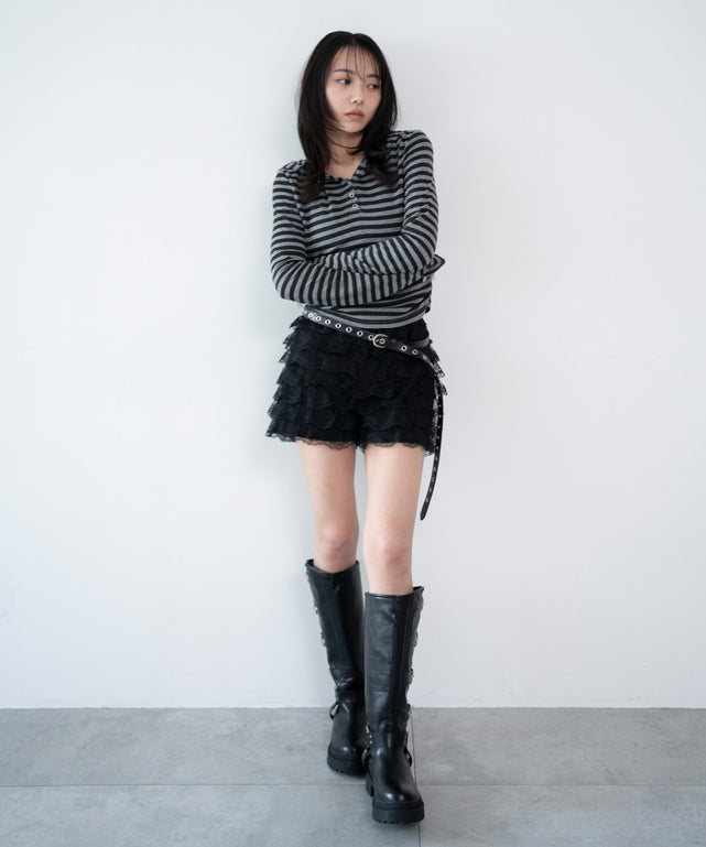 グレーボーダー モデル：159cm F着用