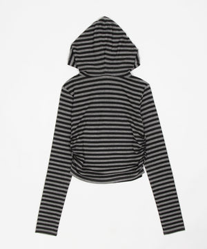 ヘンリーネックフードロンT