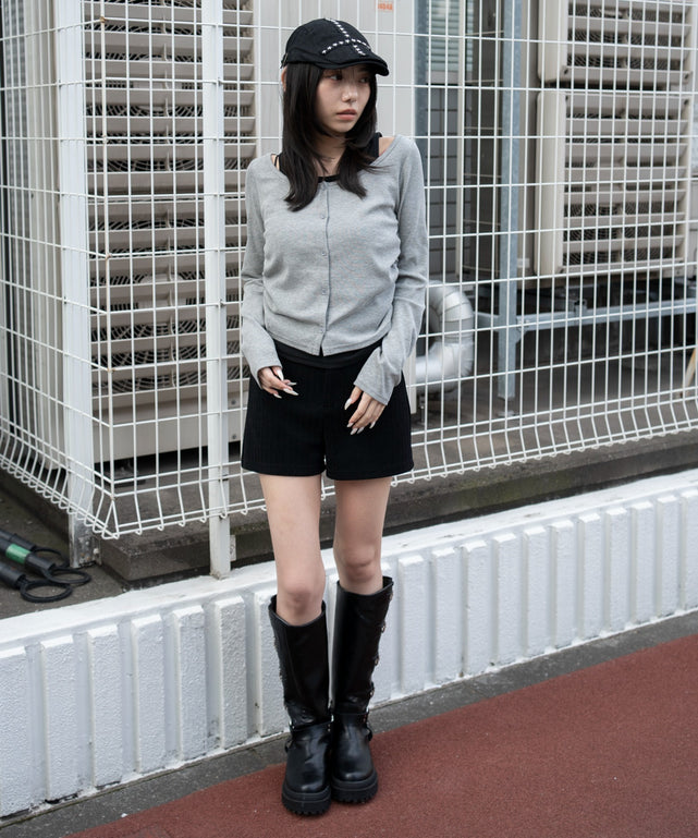 杢グレー モデル：159cm F着用