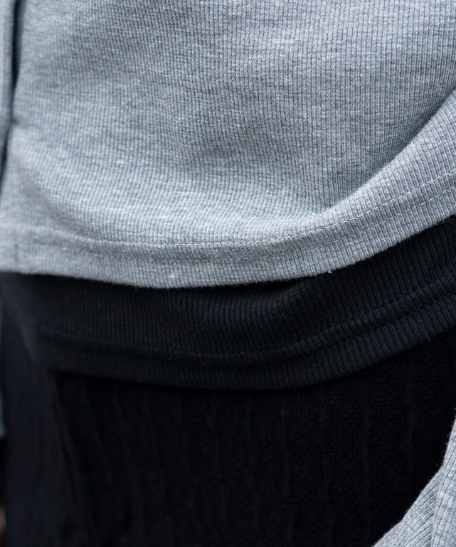 カーデドッキングレイヤードロンT