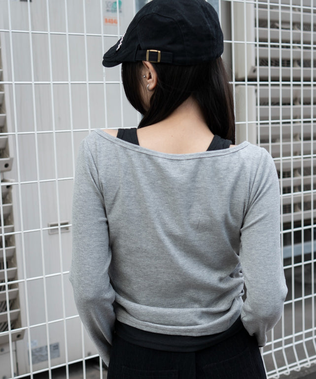 杢グレー モデル：159cm F着用