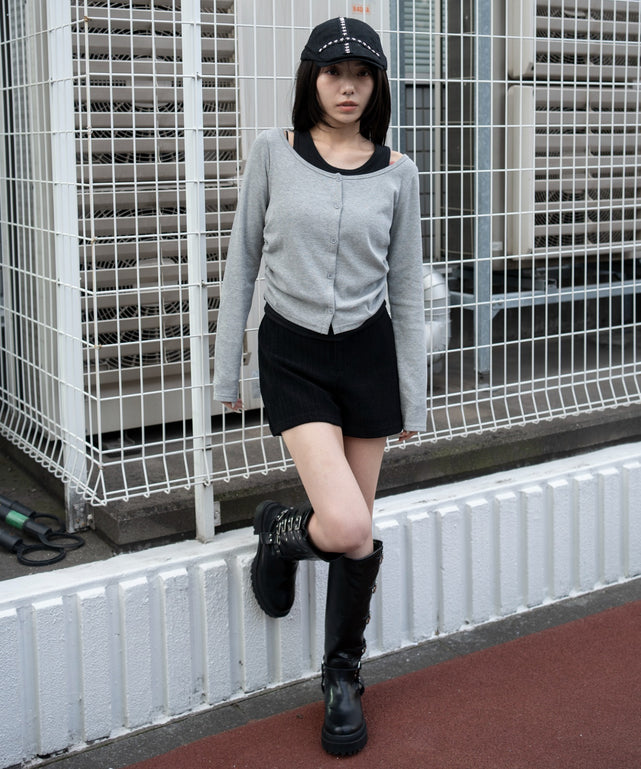 杢グレー モデル：159cm F着用