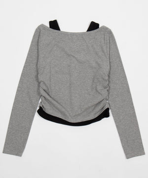 カーデドッキングレイヤードロンT