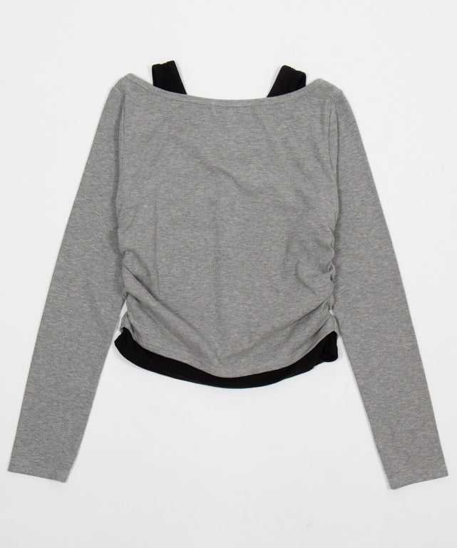 カーデドッキングレイヤードロンT