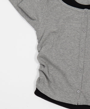 カーデドッキングレイヤードロンT