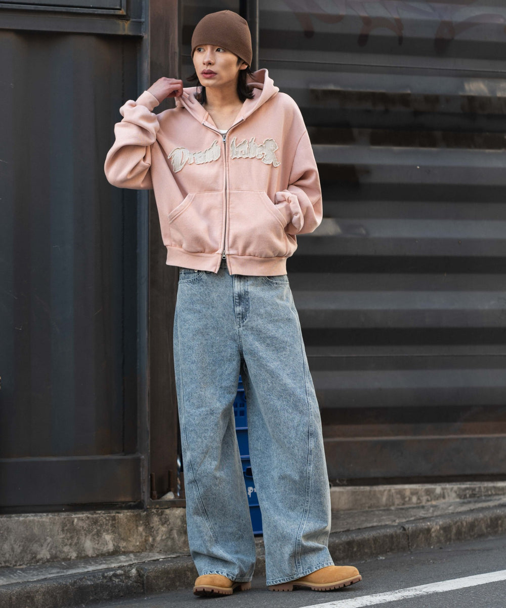 デニム淡 モデル：182cm L着用