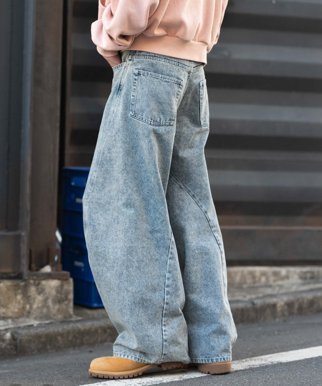 デニム淡 モデル：182cm L着用