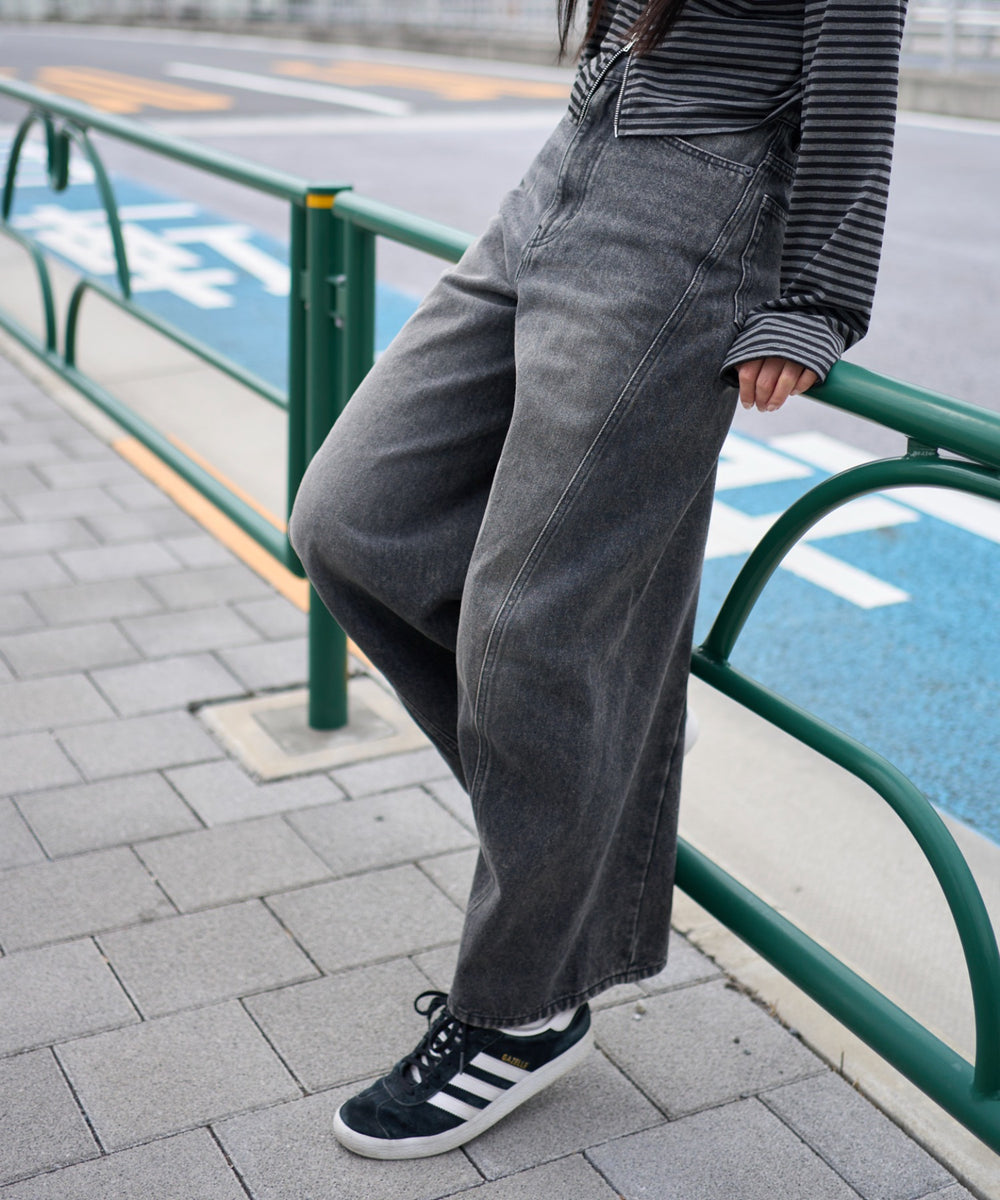 デニムブラックソノタ モデル：160cm S着用