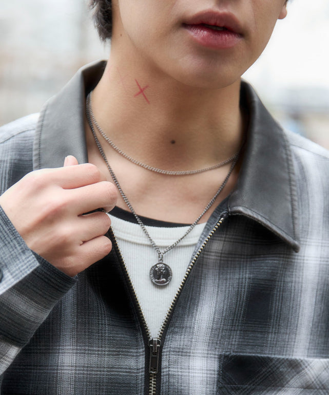 オンブレチェックシャツジャケット