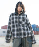 ブラックチェック１　モデル：159cm L着用