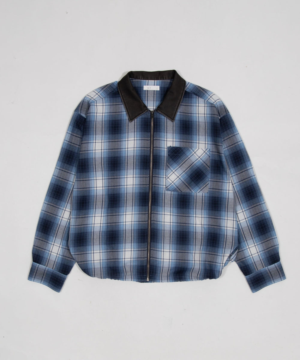 オンブレチェックシャツジャケット