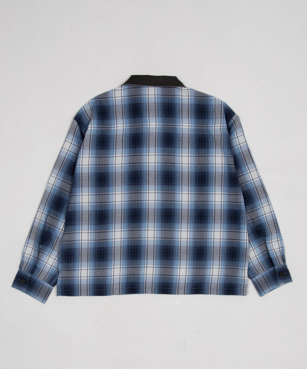 オンブレチェックシャツジャケット