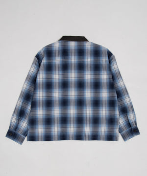 オンブレチェックシャツジャケット