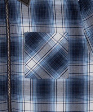 オンブレチェックシャツジャケット