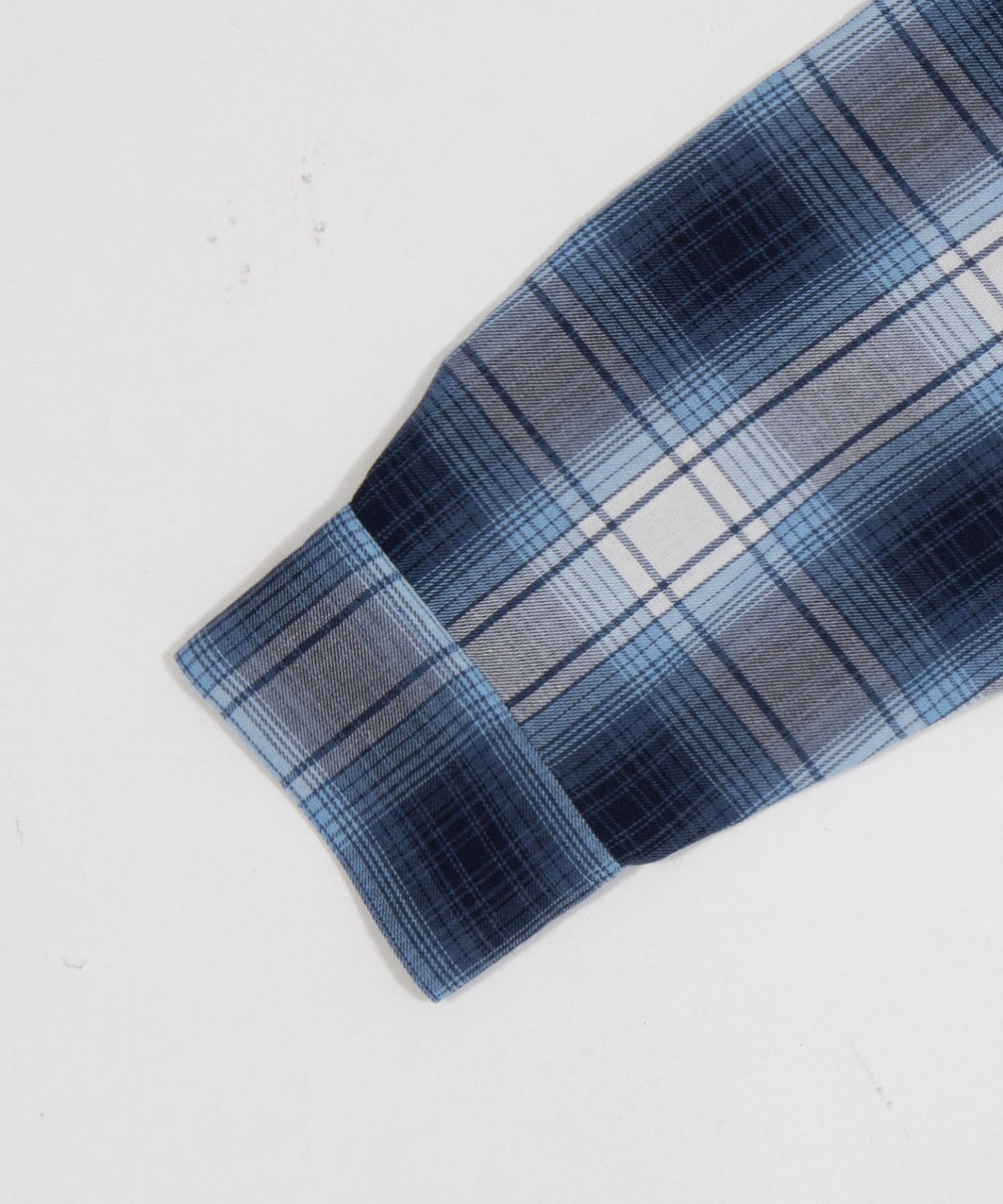 オンブレチェックシャツジャケット