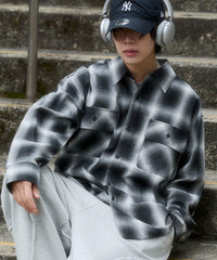 オンブレチェックシャツ（LS）