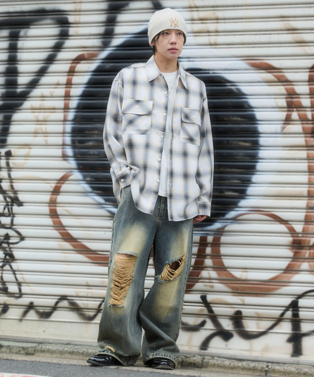 柄2　モデル：175cm L着用