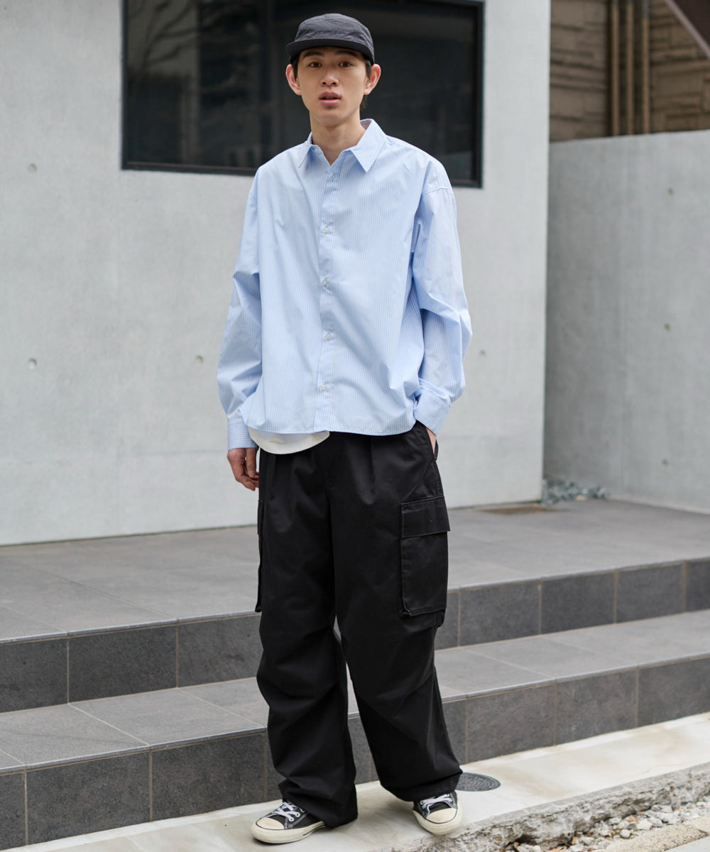 ブルーストライプ モデル：181cm L着用