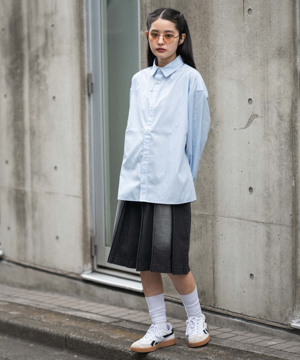 ブルーストライプ モデル：160cm M着用