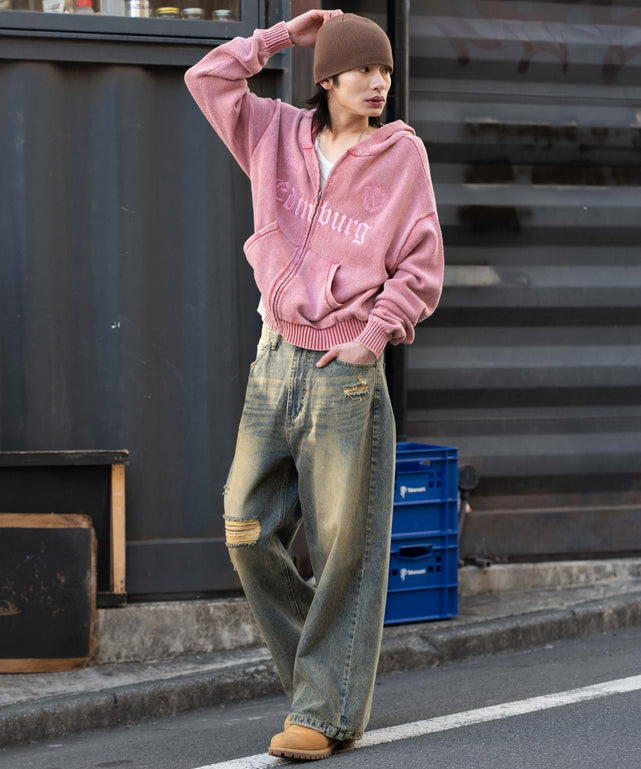 ピンク モデル：182cm L着用