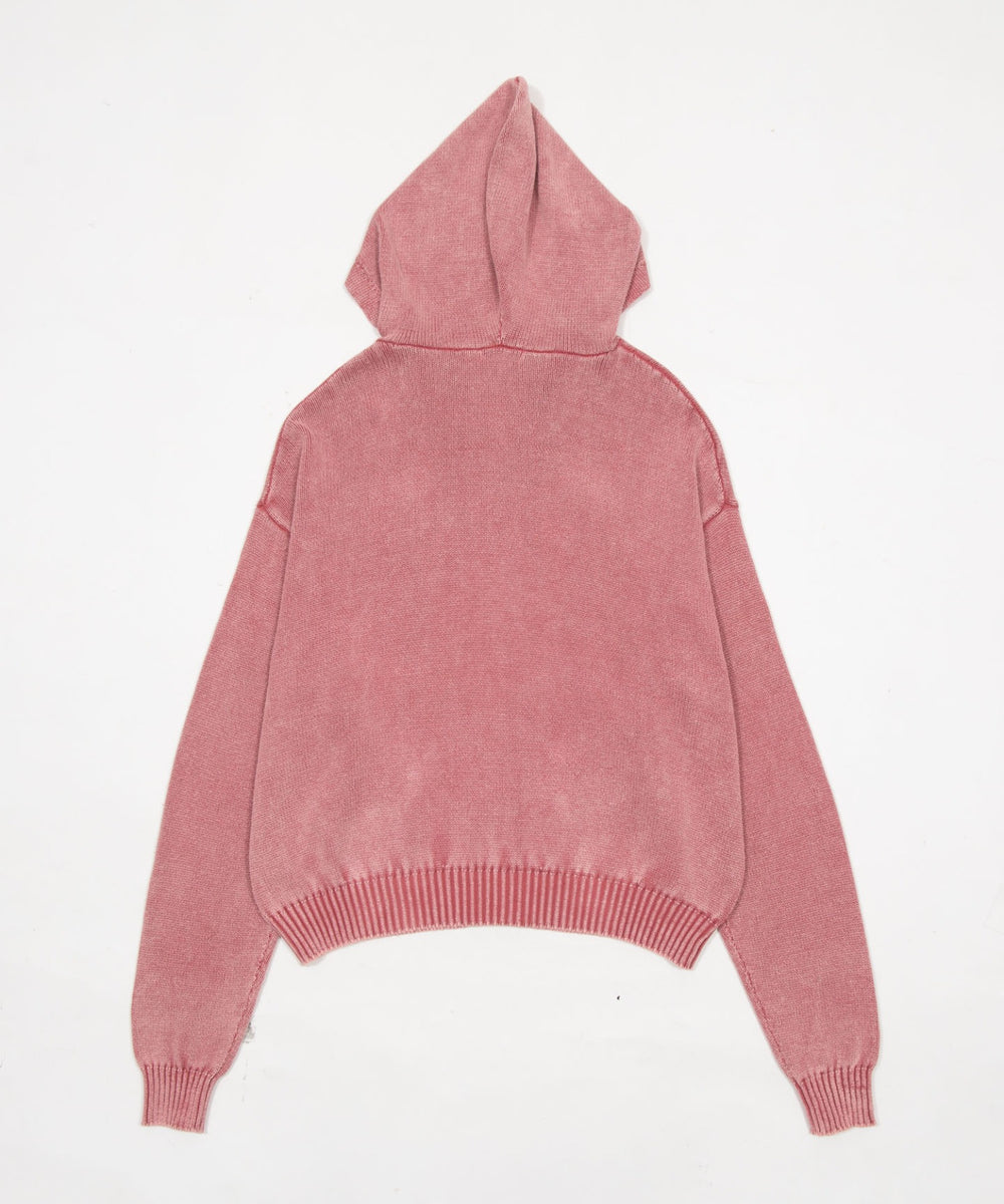 ブリーチニットグラフィックZIPパーカー