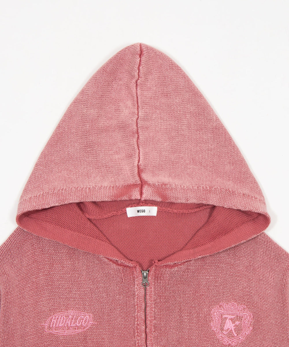 ブリーチニットグラフィックZIPパーカー