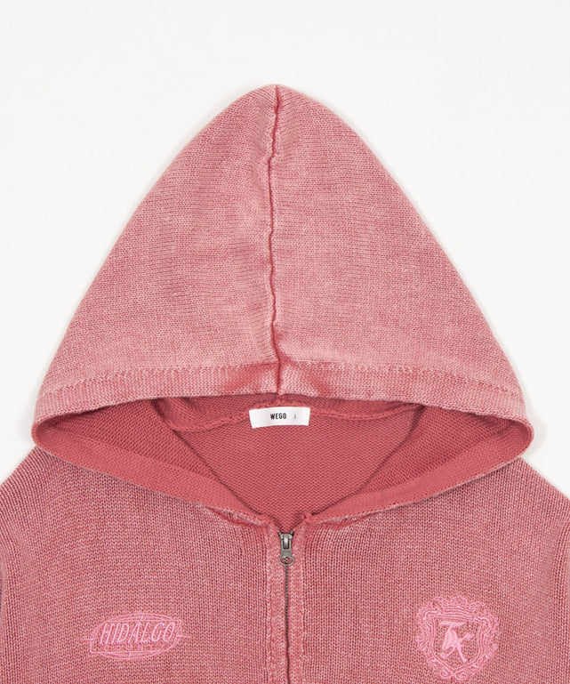 ブリーチニットグラフィックZIPパーカー