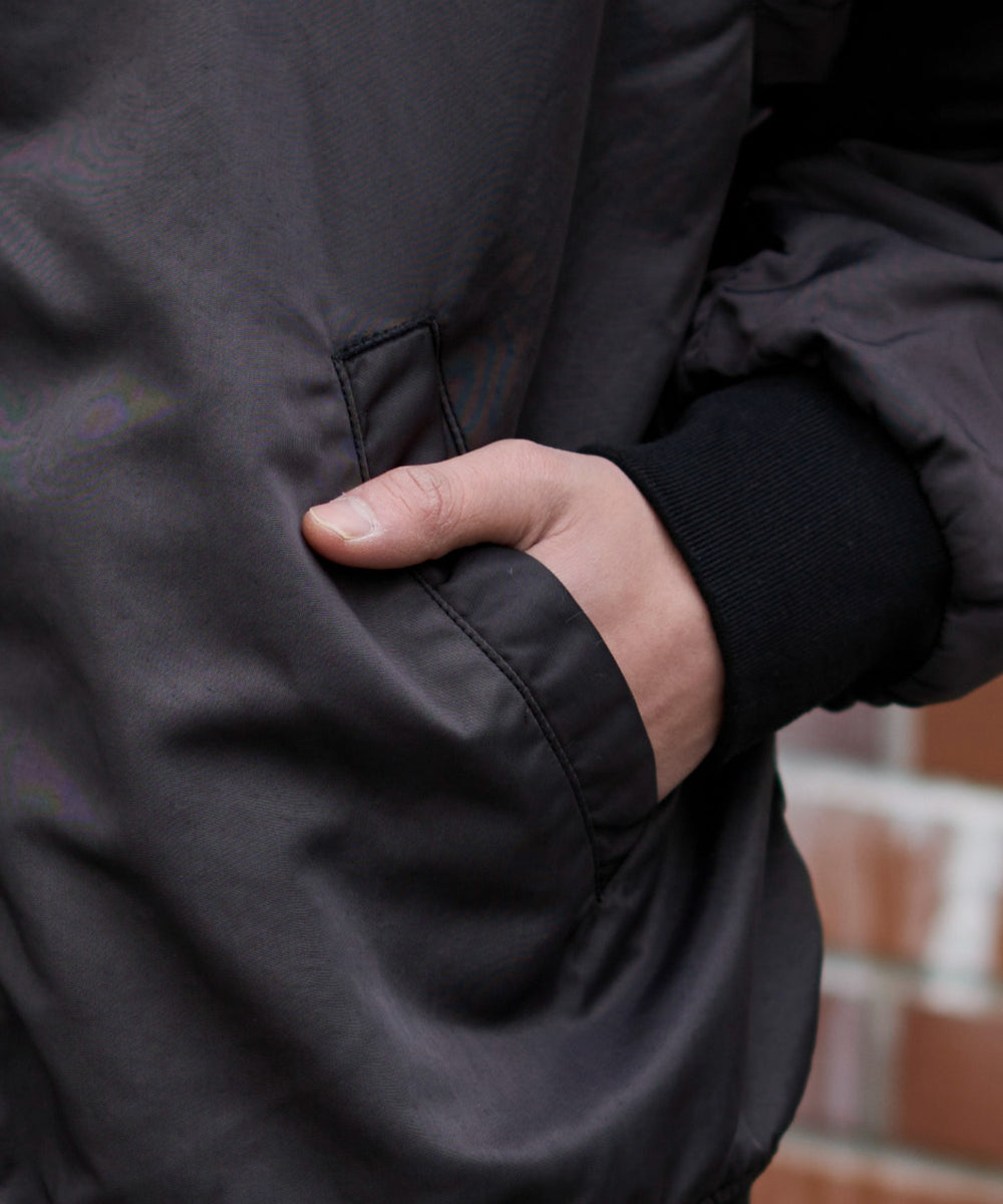 ピグメントロゴフードブルゾン