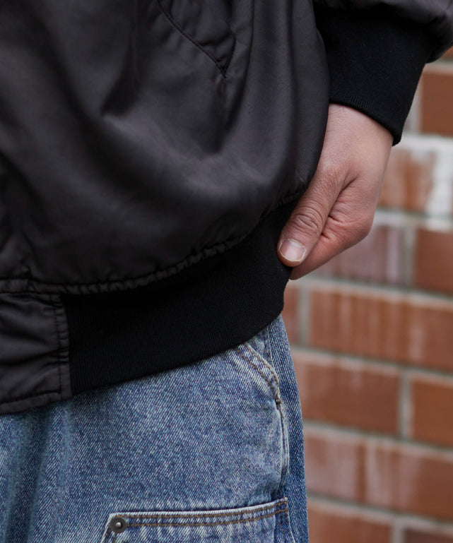 ピグメントロゴフードブルゾン