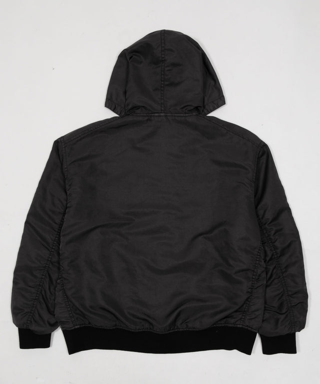 ピグメントロゴフードブルゾン