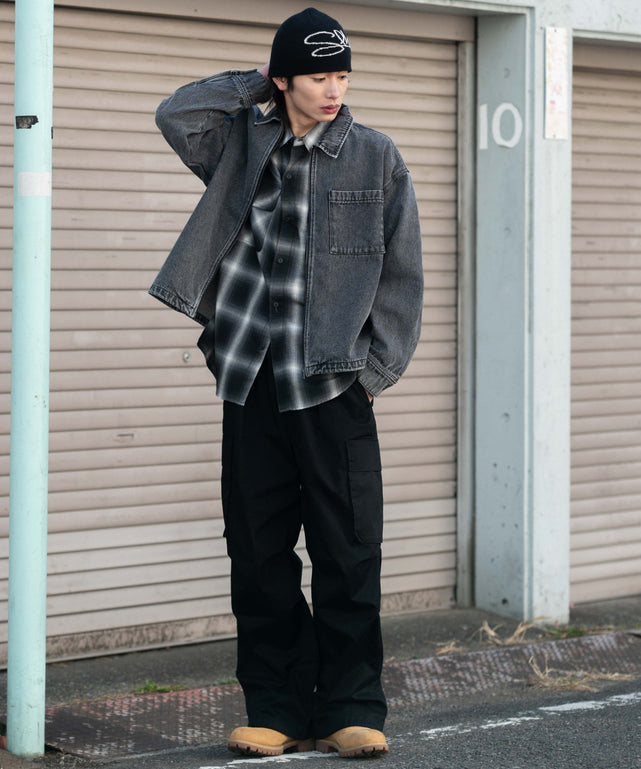 デニムブラックソノタ モデル：182cm L着用