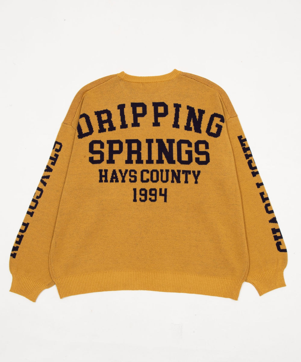 スリーブロゴニットプルオーバー