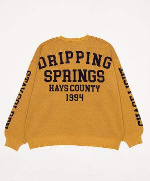 スリーブロゴニットプルオーバー