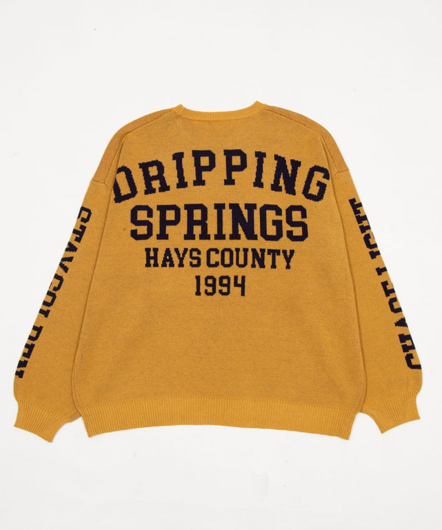 スリーブロゴニットプルオーバー