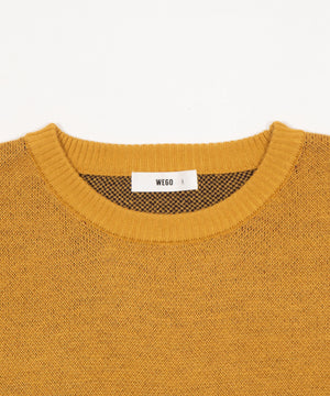 スリーブロゴニットプルオーバー