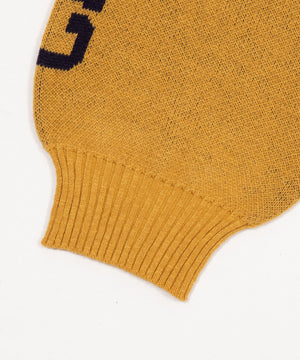 スリーブロゴニットプルオーバー