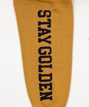 スリーブロゴニットプルオーバー