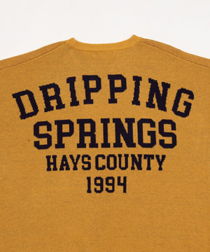 スリーブロゴニットプルオーバー