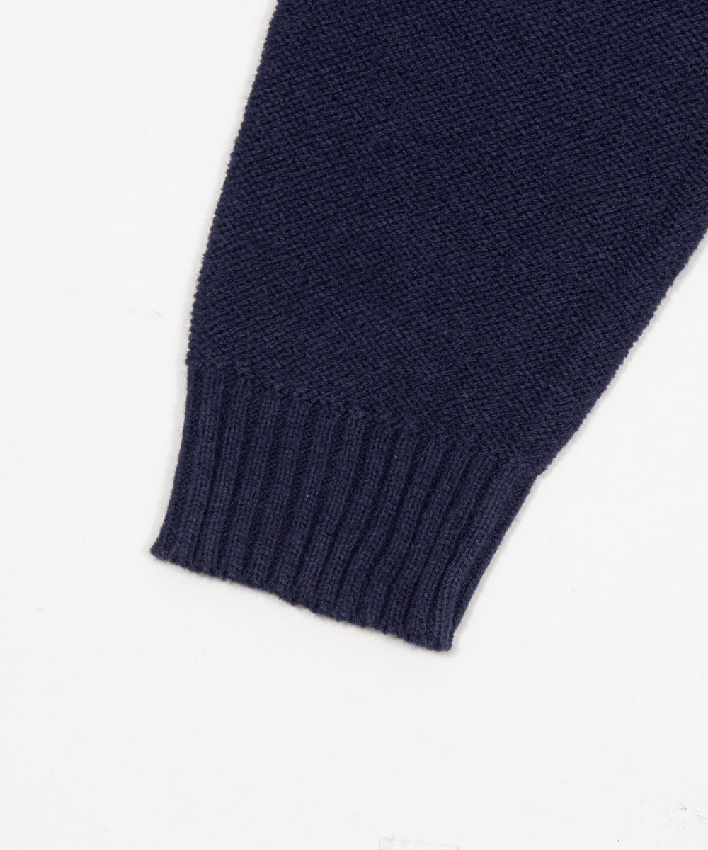 サテンワッペンニットプルオーバー