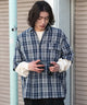 ブルーチェック1 モデル：182cm L着用
