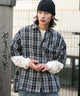 ブラックチェック1 モデル：182cm L着用