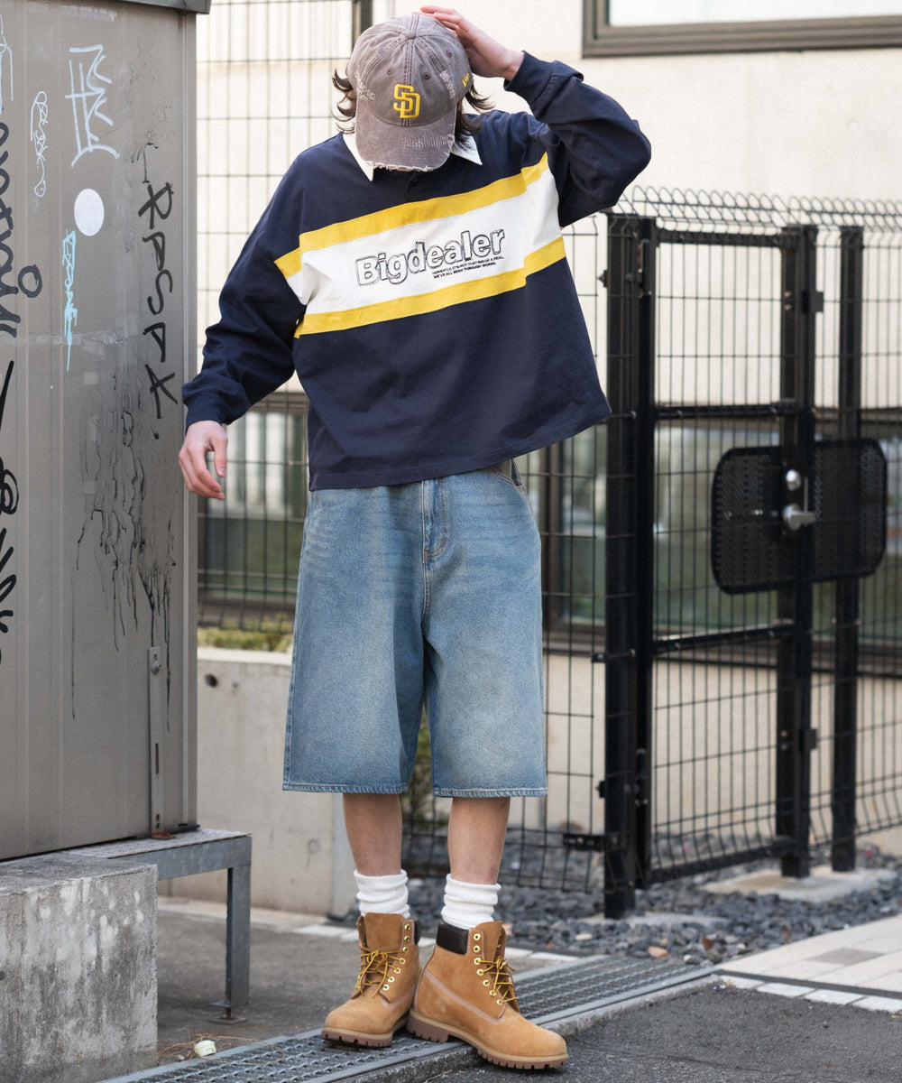 ネイビー モデル：182cm L着用