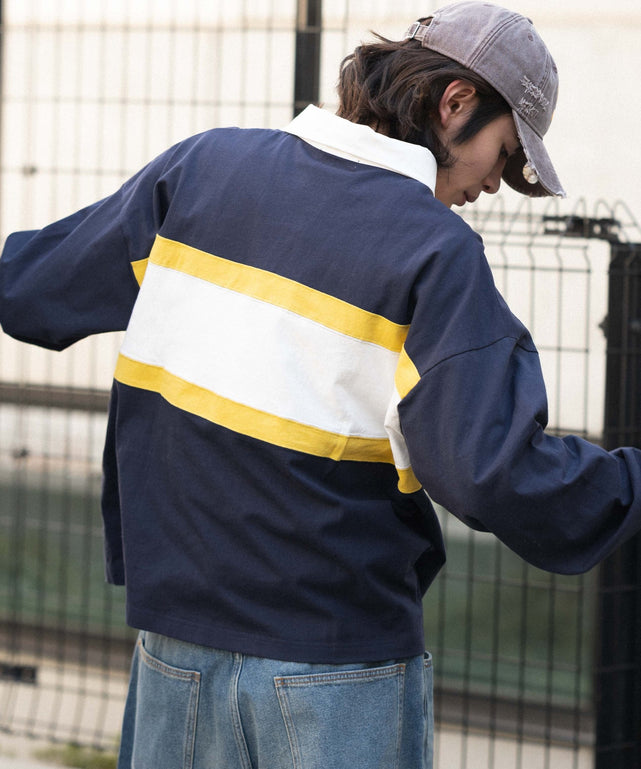 ネイビー モデル：182cm L着用