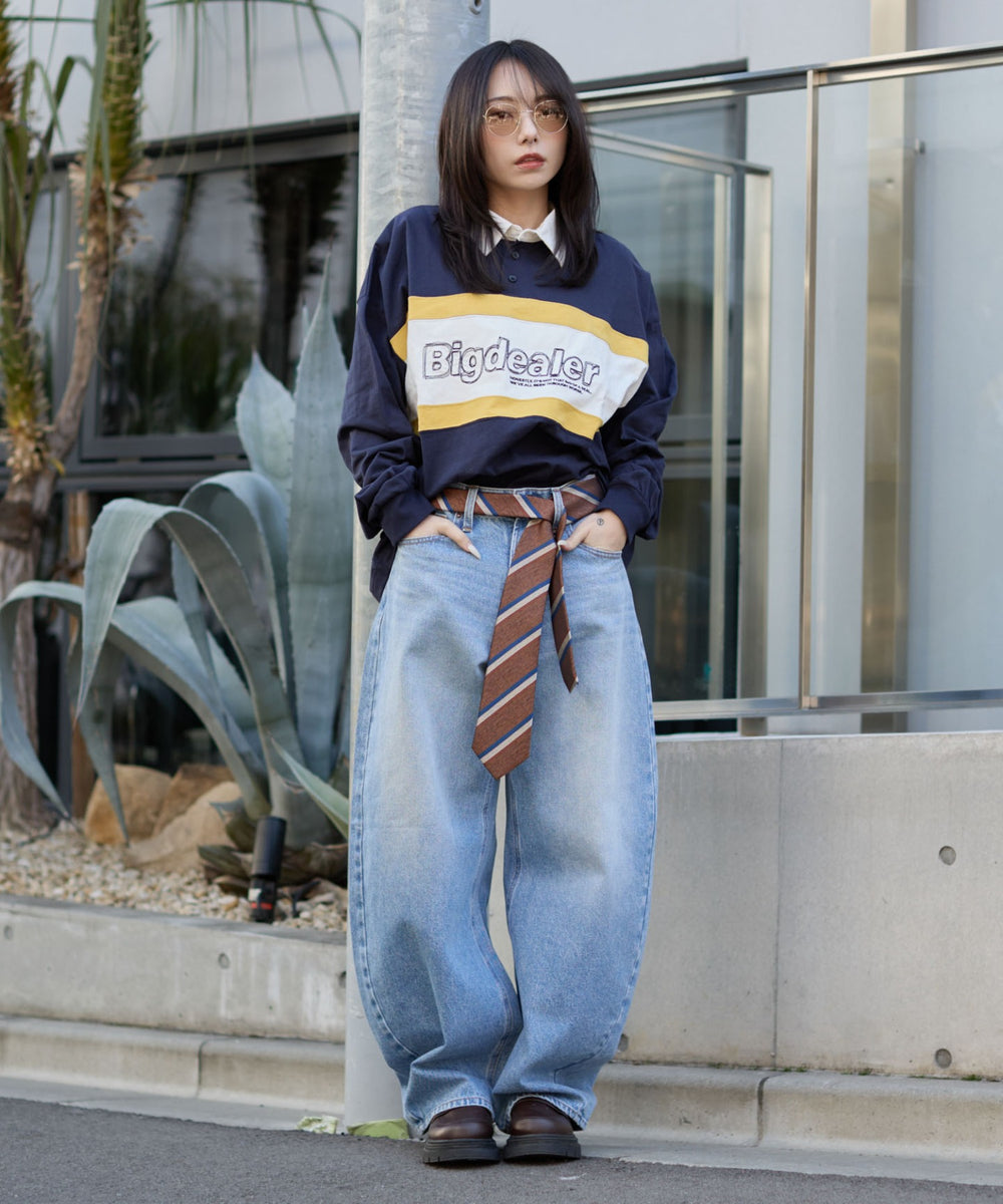 ネイビー モデル：159cm M着用