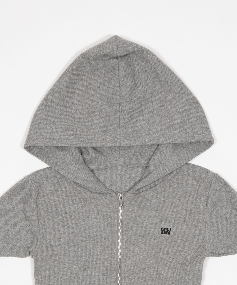 リブジップパーカー